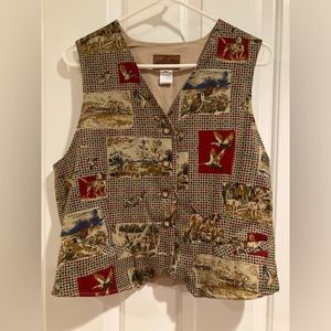 Women’s Vintage Pendleton Originals Fall Harvest Pheasant Vest